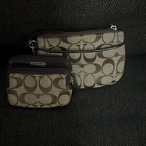 Coach Clutch/Wristlet and Wallet set